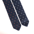 Stickerei Punkte Wolle Dreieck Skinny Custom Knit Tie